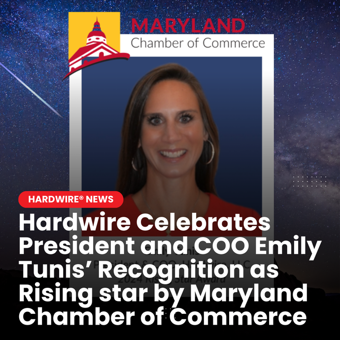 Hardwire Celebrates President and COO Emily Tunis' Recognition as Rising Star by Maryland Chamber of Commerce