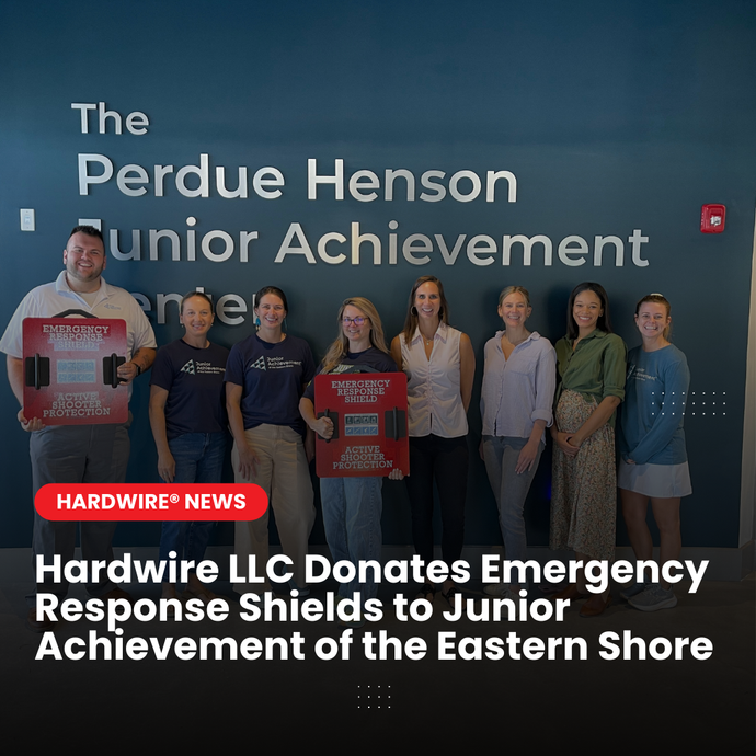 Hardwire LLC Donates Emergency Response Shields to Junior Achievement of the Eastern Shore