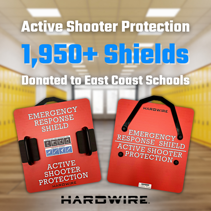 Hardwire, LLC and donor Leo Holt make large shield donations for local schools and spread awareness of Active Shooter Protection Tools