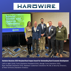 Hardwire Receives 2023 Maryland Rural Impact Award for Outstanding Rural Economic Development