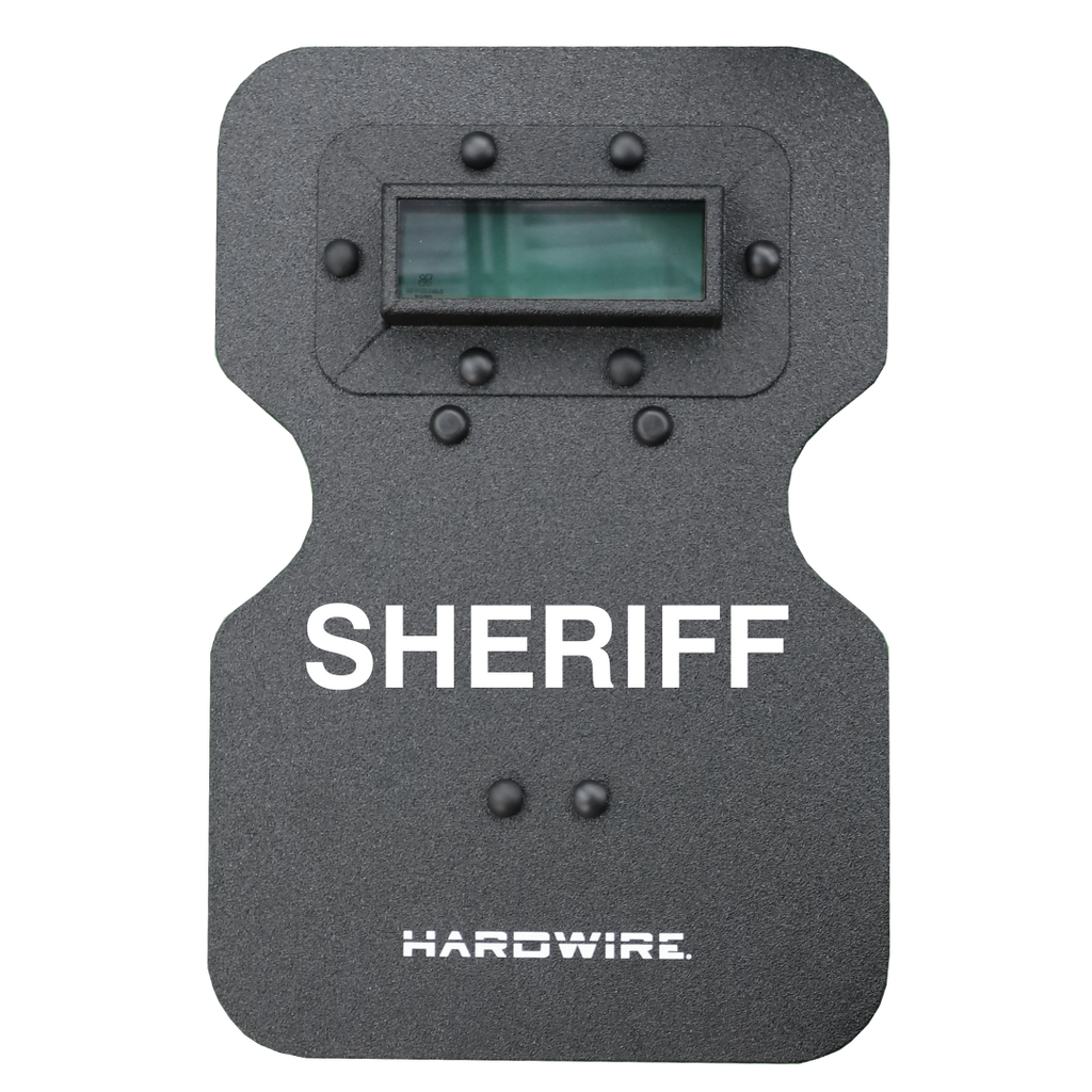 Double Shooter's Cut Hard Coat Tactical Shield with Viewport | Level 3