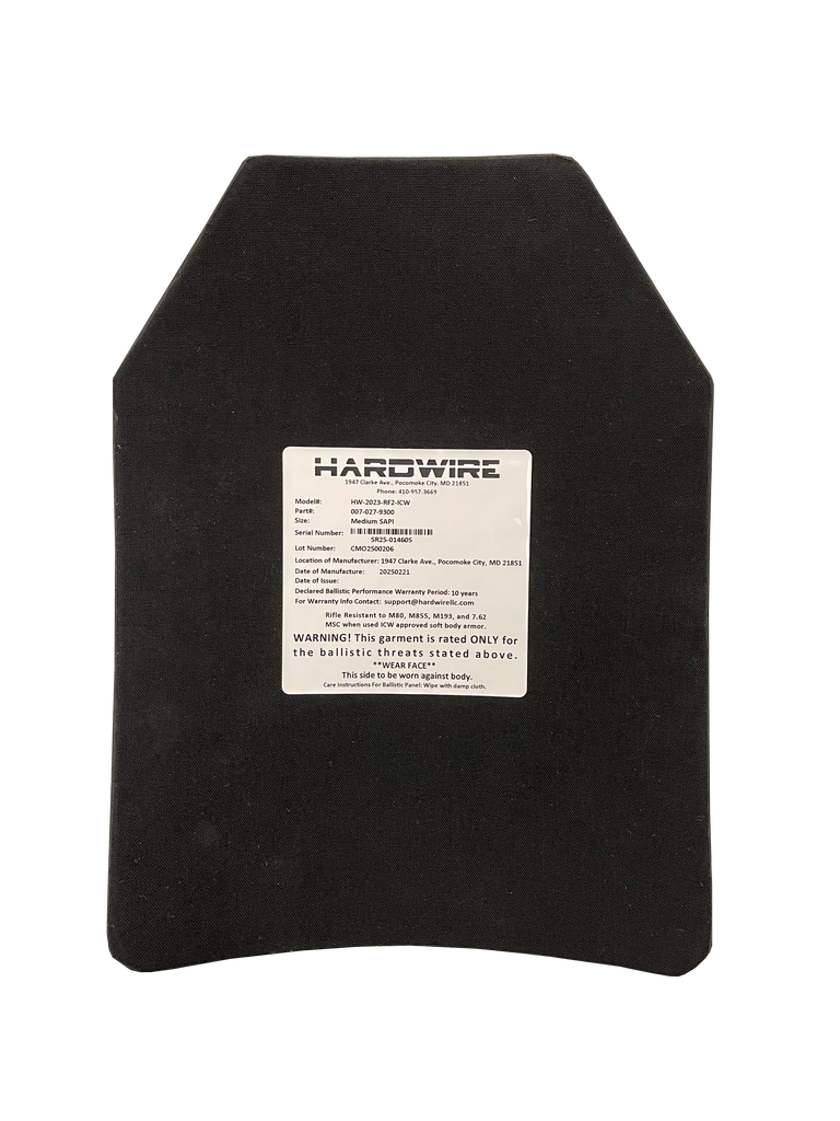 Level 3+ ICW Rifle Plate
