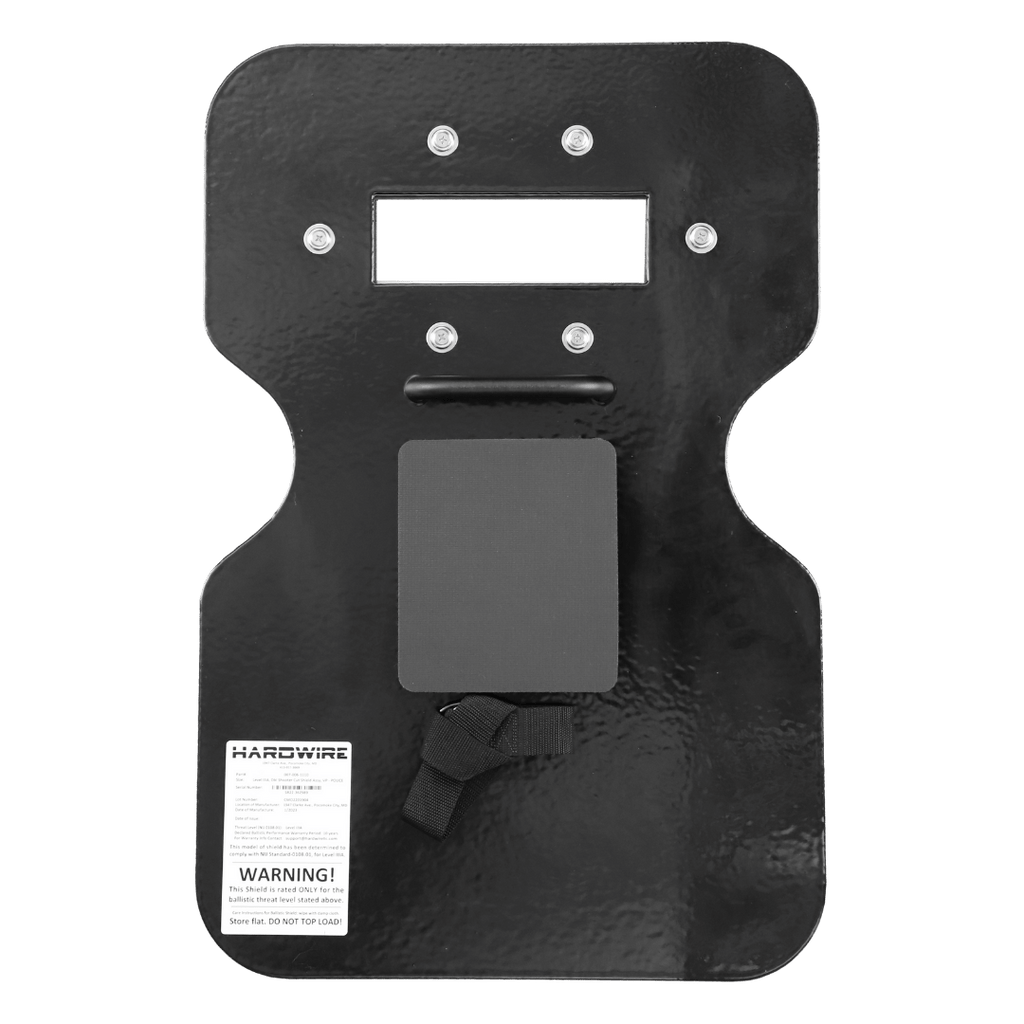 Double Shooter's Cut Hard Coat Tactical Shield with Viewport | Level 3A